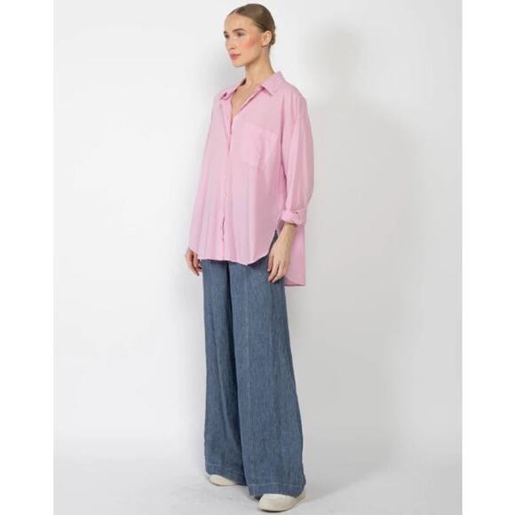 NEW Xirena Sydney Button-Down Shirt Oversized Size Large - Picture 6 of 8